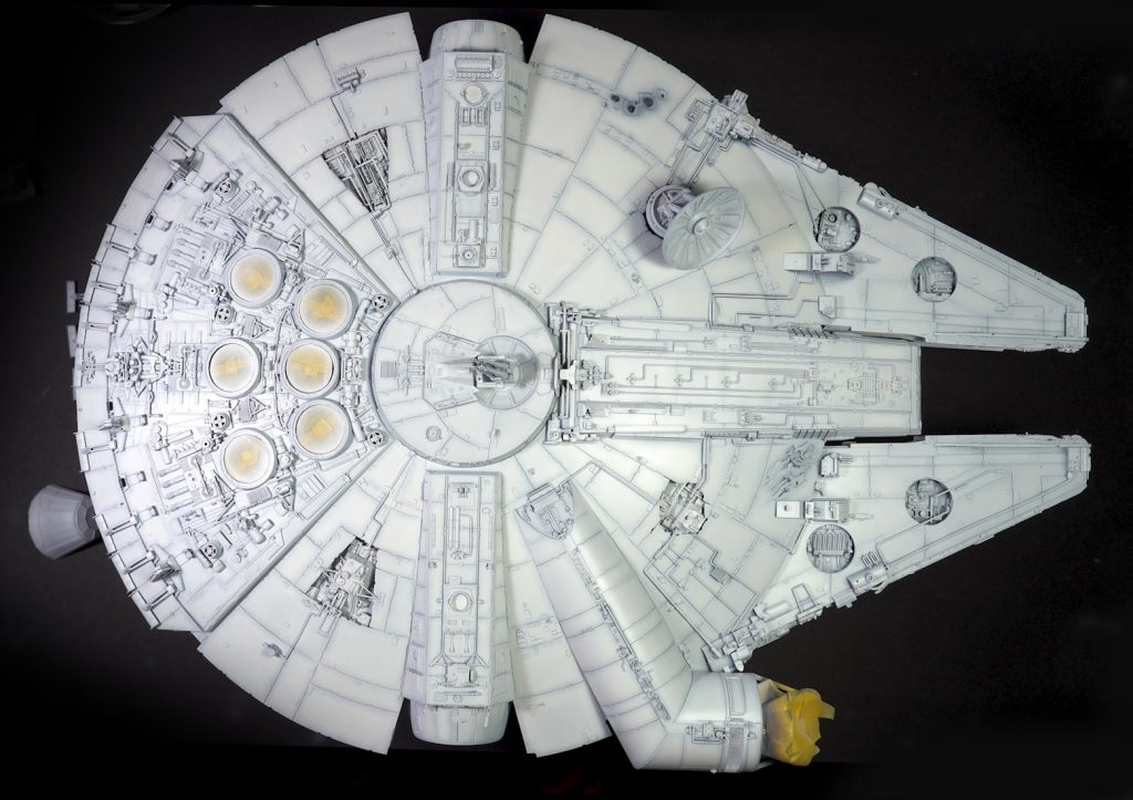 Bandai 1:72 Millennium Falcon festése