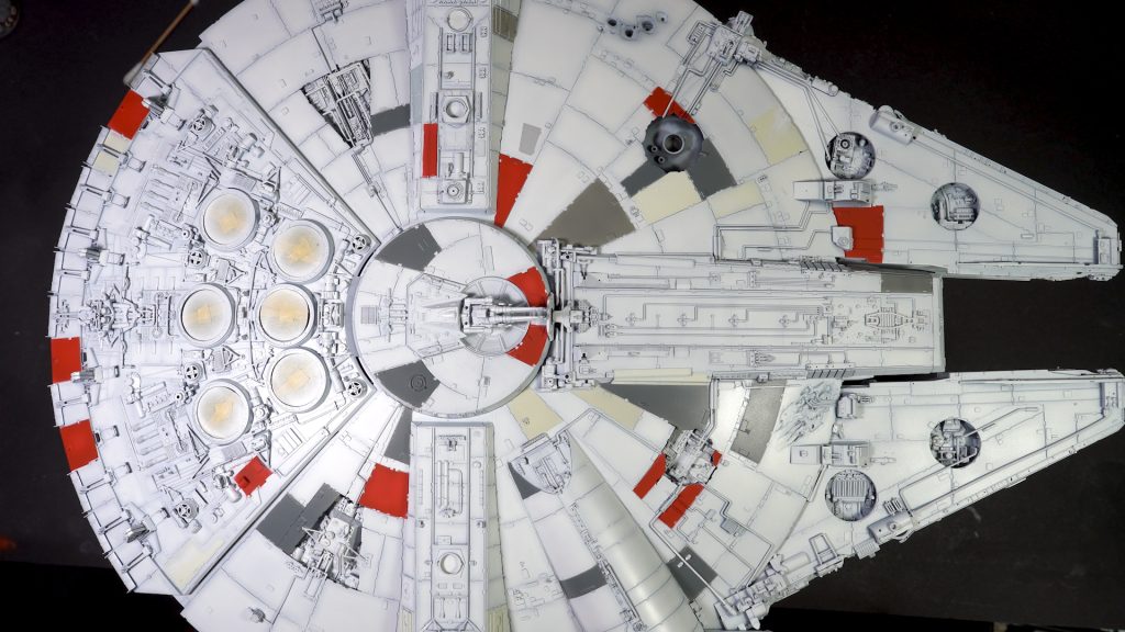 Bandai 1:72 Millennium Falcon festése