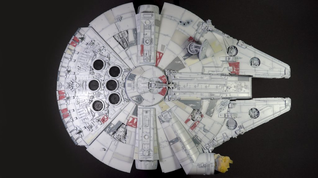 Bandai 1:72 Millennium Falcon festése