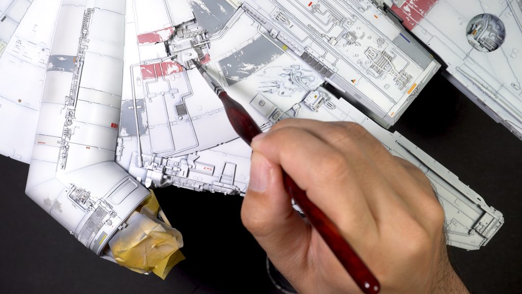 Bandai 1:72 Millennium Falcon weathering