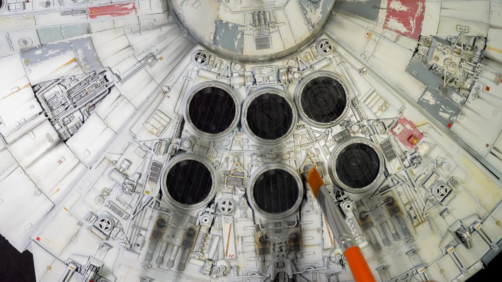 Bandai 1:72 Millennium Falcon weathering